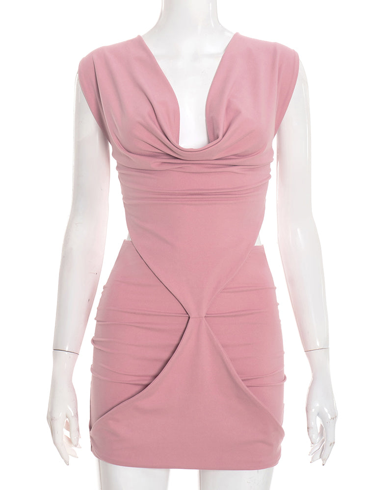 Satin Twist Siren Mini Dress image 2