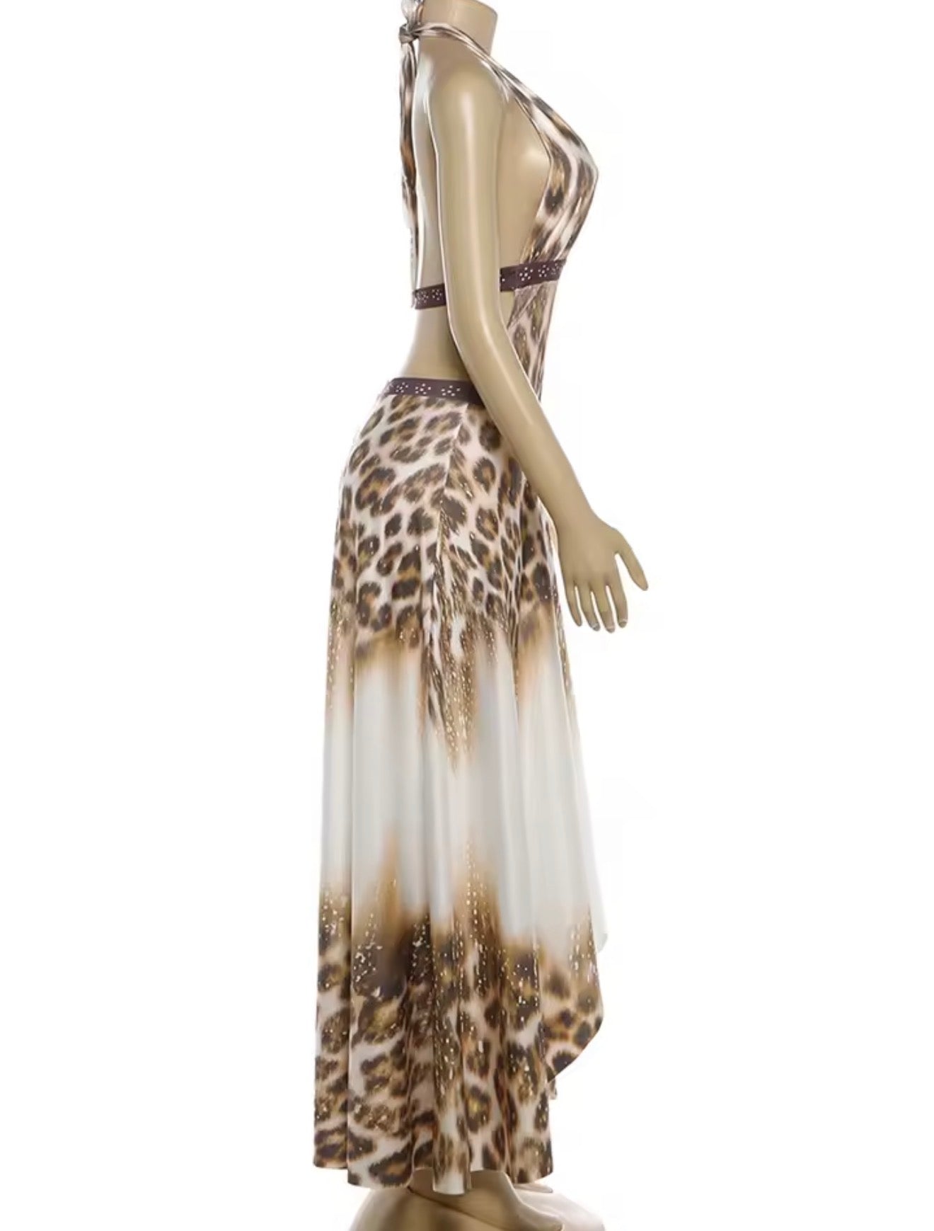 Golden Safari Luxe Maxi Dress