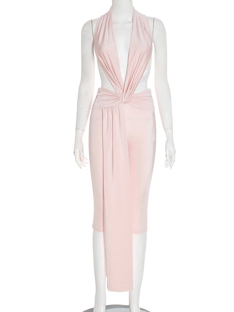 Satin Temptation Wrap Romper image 1