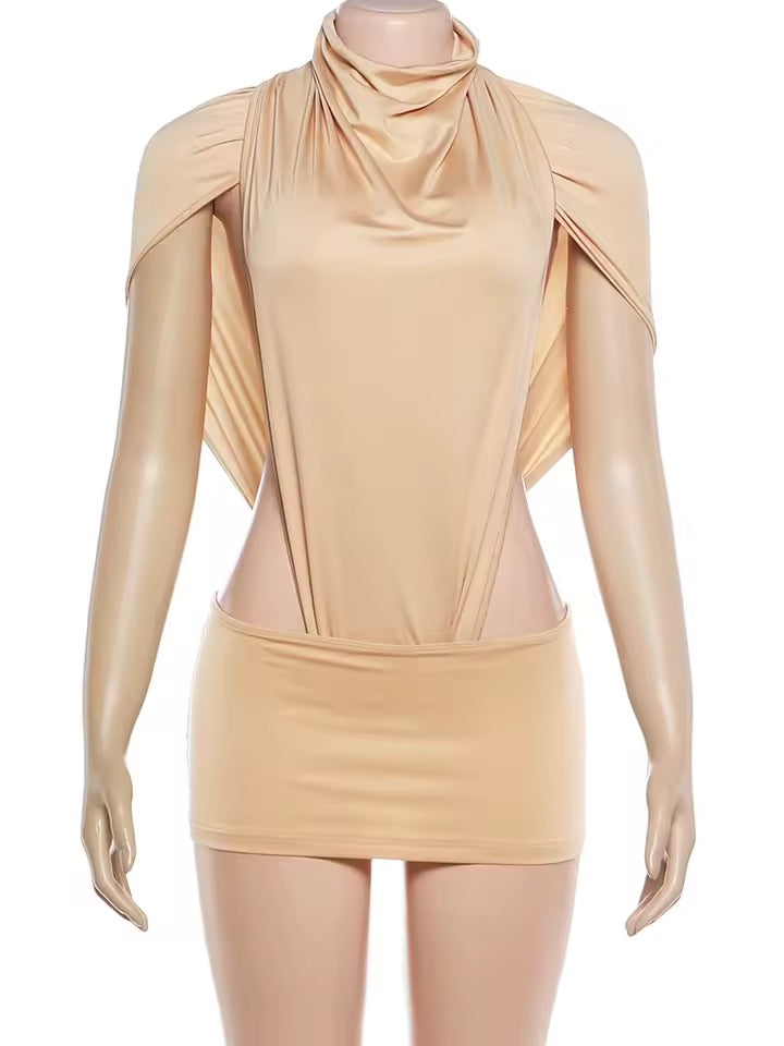 Sculpted Muse Drape Mini Dress image 2