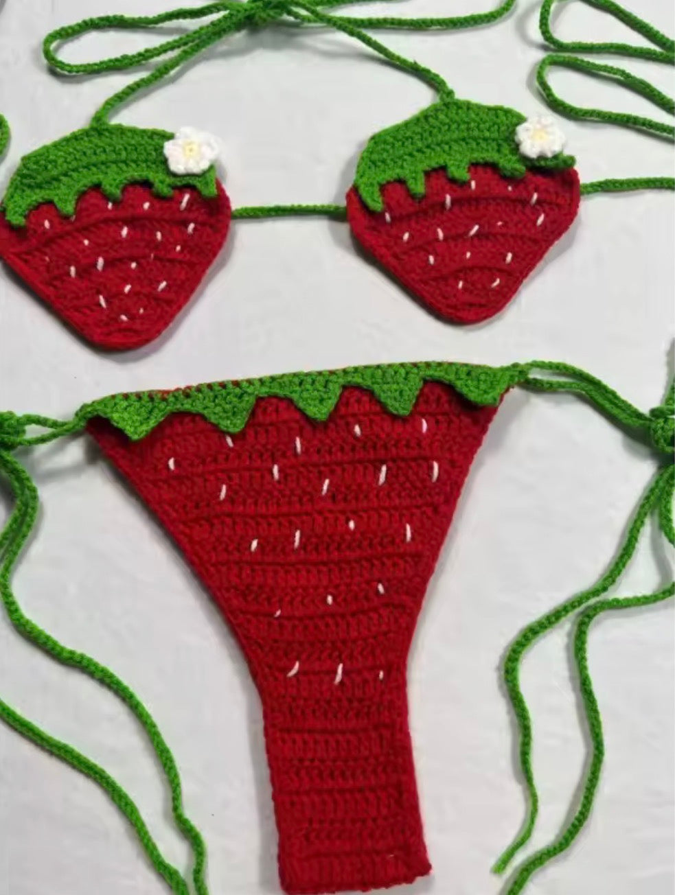 Strawberry Fields Crochet Bikini