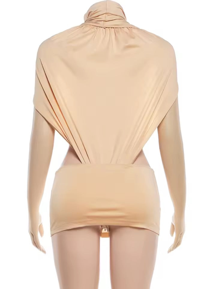 Sculpted Muse Drape Mini Dress image 4