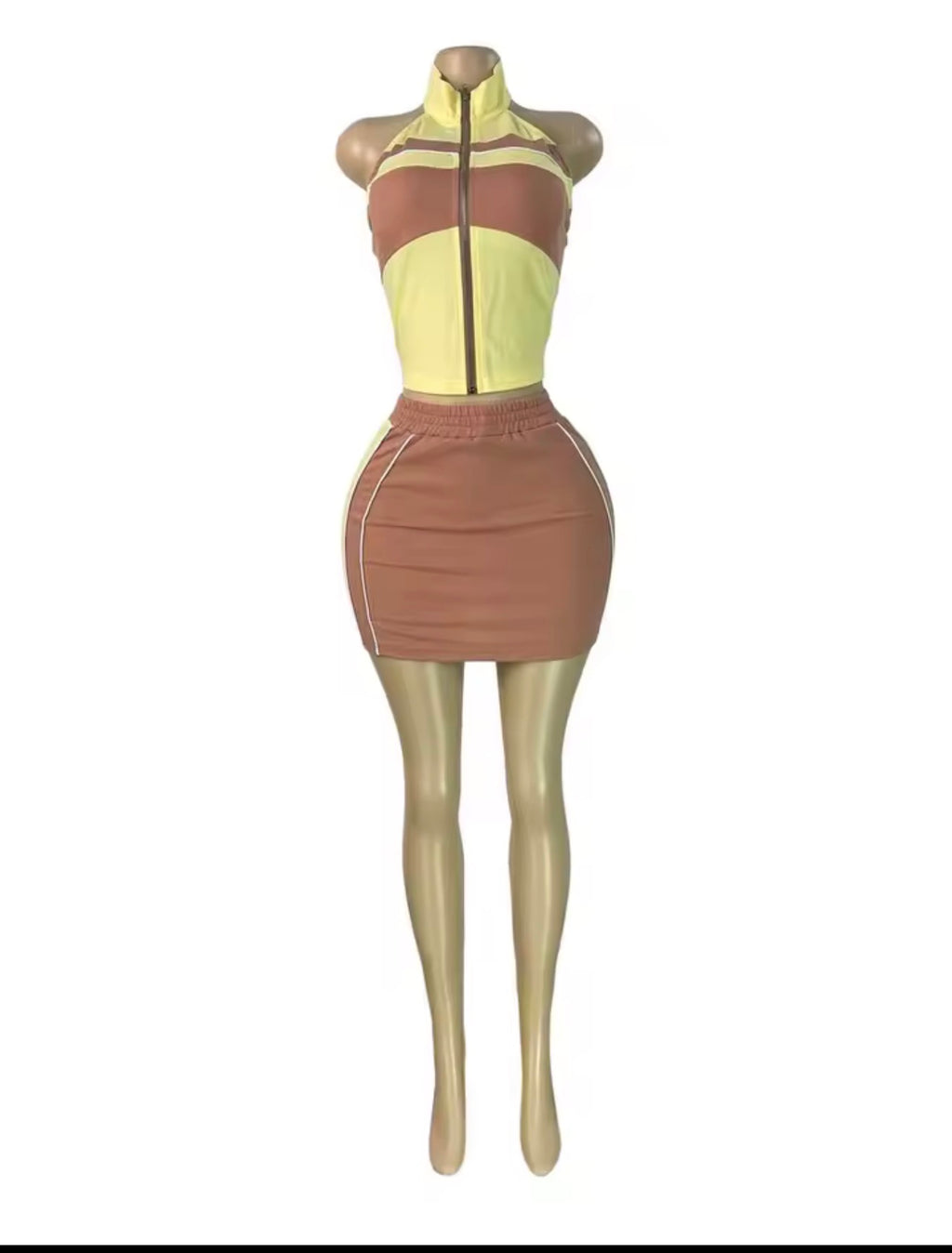 Mocha Muse Skirt Set