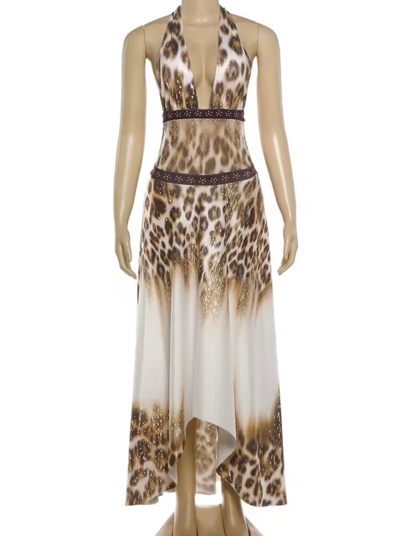 Golden Safari Luxe Maxi Dress