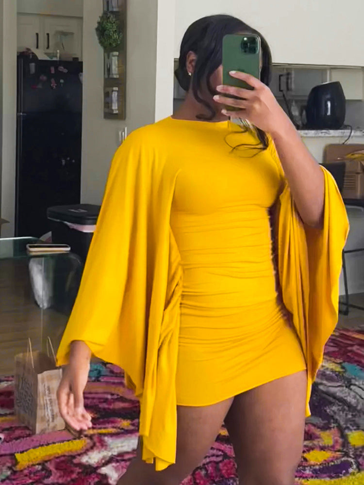 Soft Luxe Bell Sleeve Mini image 4