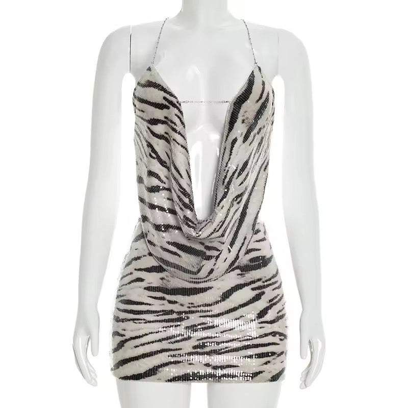 Wild Nights Cowl Mini Dress image 2