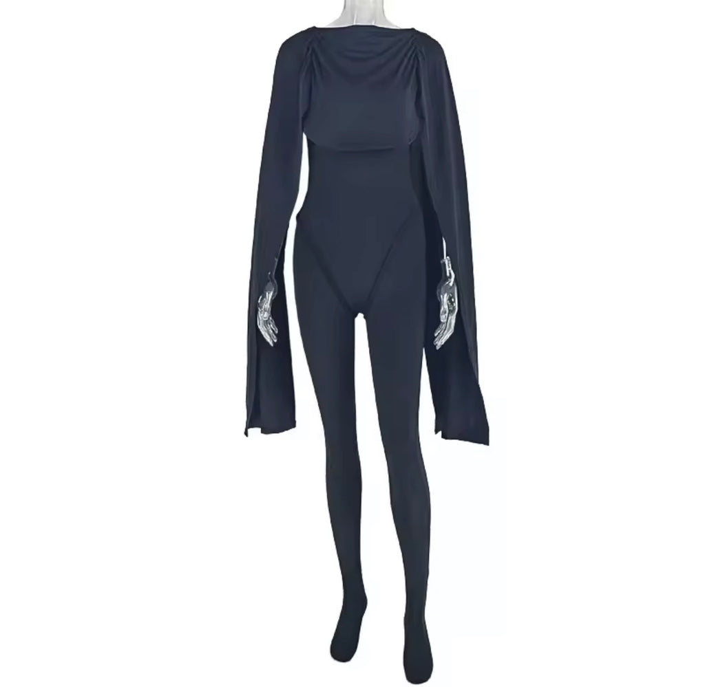 Draped Goddess Cape Jumpsuit  image 5