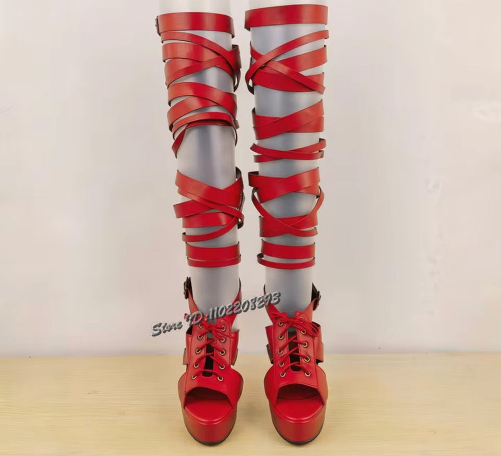 Strapped & Snatched Gladiator Heels image 5