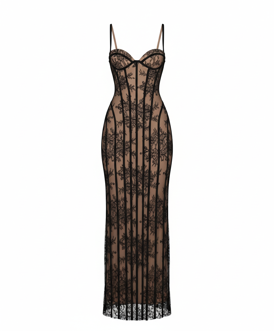 Enchanted Silhouette Lace Maxi & Mini Dress image 3