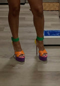 Carnival Crush Color-Block Platform Heels image 0