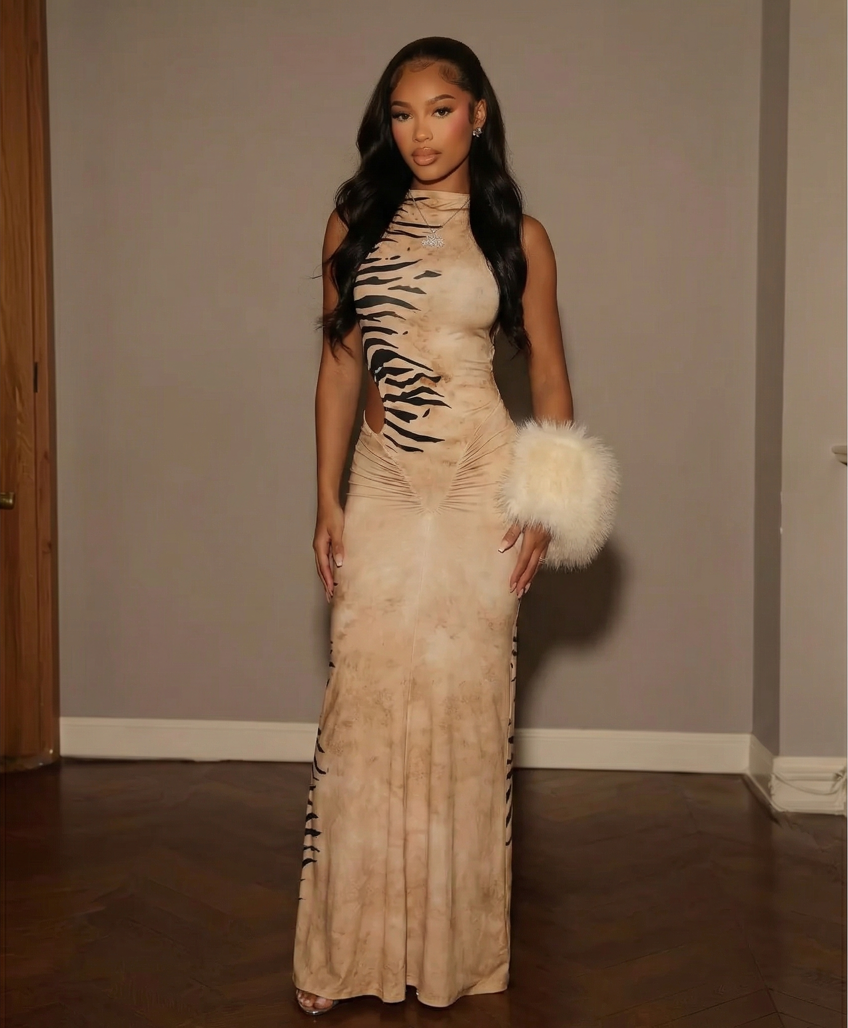 Savage Luxe Cutout Maxi Dress image 0