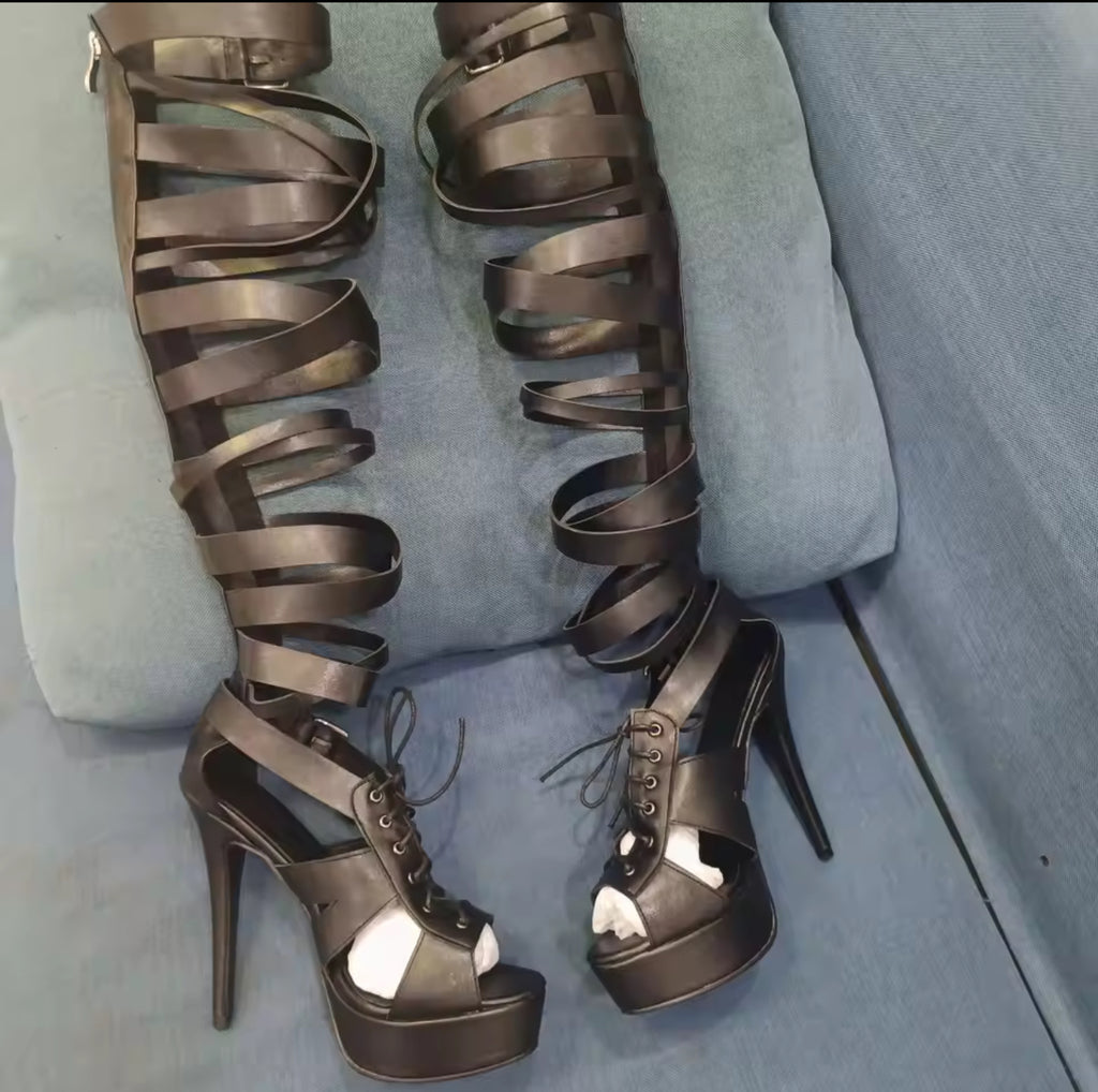 Strapped & Snatched Gladiator Heels image 3