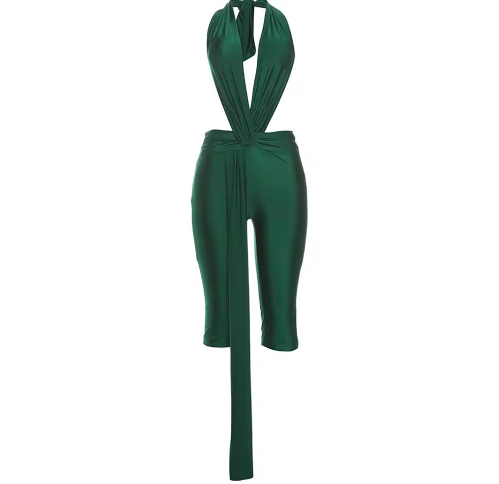 Satin Temptation Wrap Romper image 5