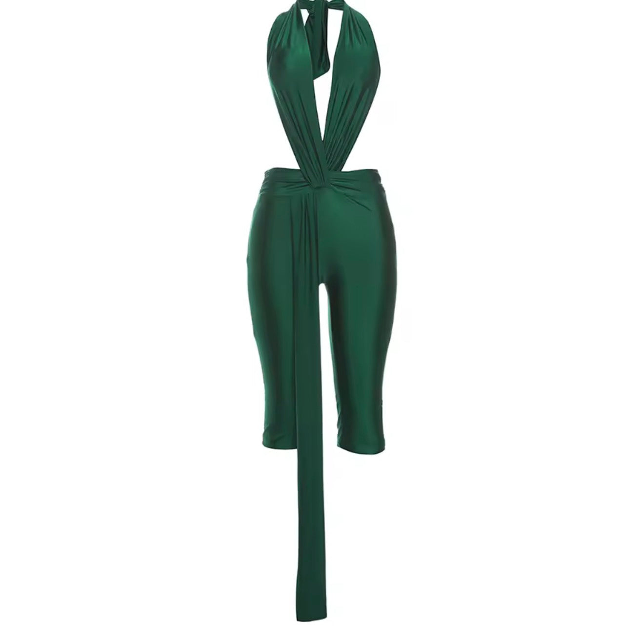 Satin Temptation Wrap Romper image 5