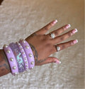 Lavender Luxe Pearl Stack Set of 4