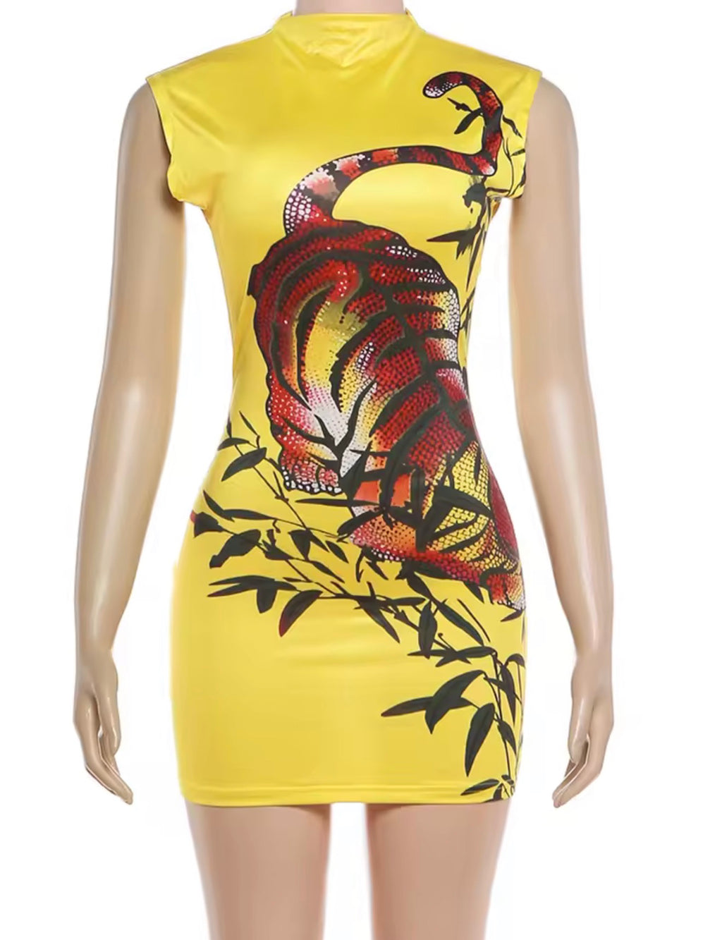 Golden Venom Mini Dress