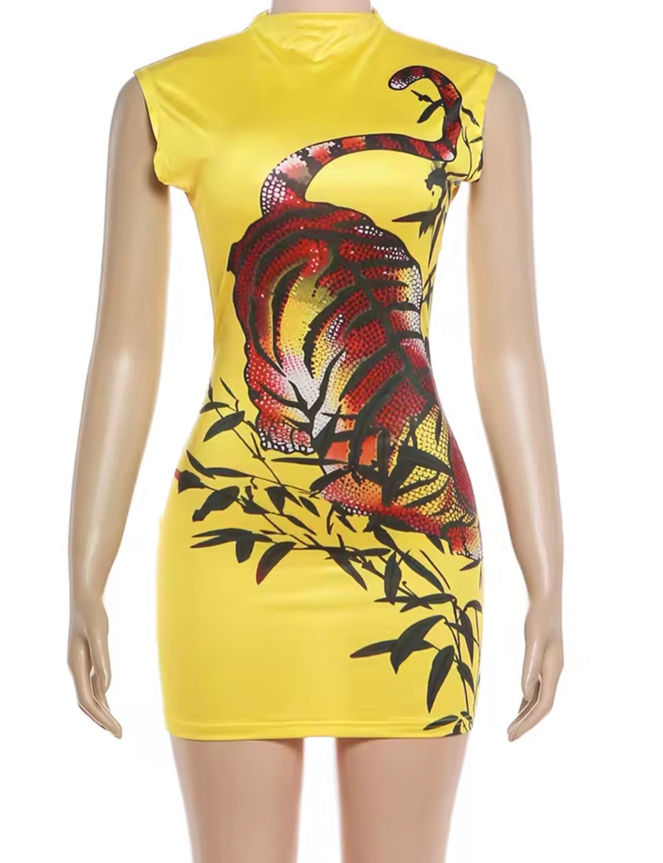 Golden Venom Mini Dress
