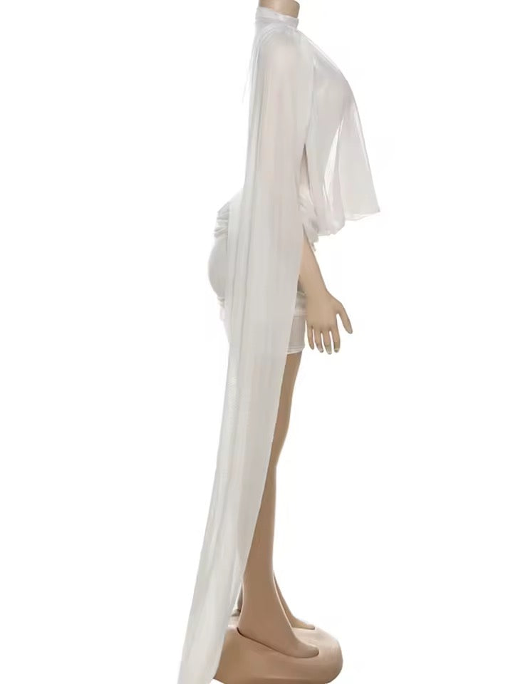 Heavenly Drape Aura Mini Dress  image 3