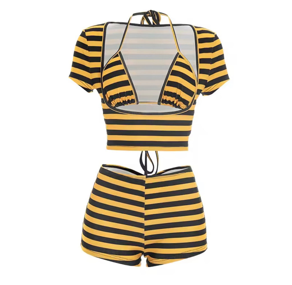 Fast Lane Stripe Short Set