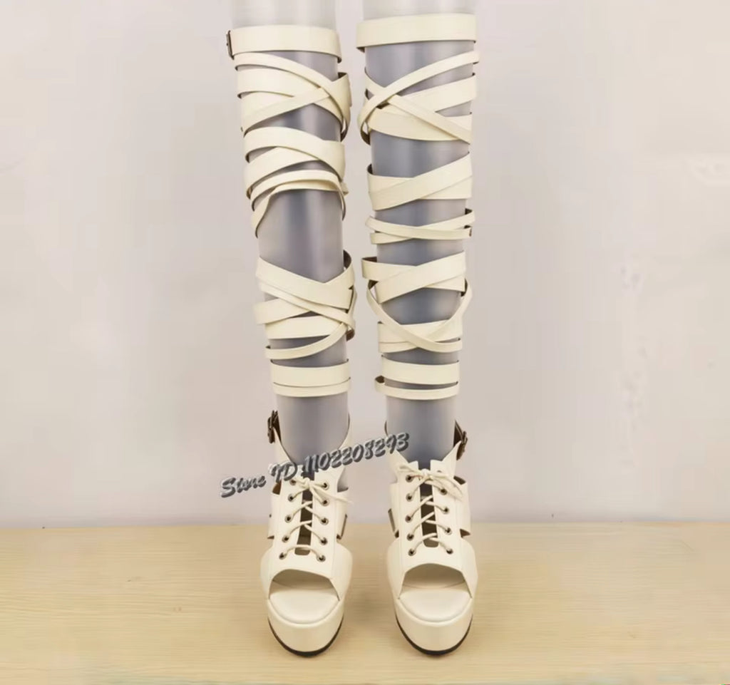 Strapped & Snatched Gladiator Heels image 7