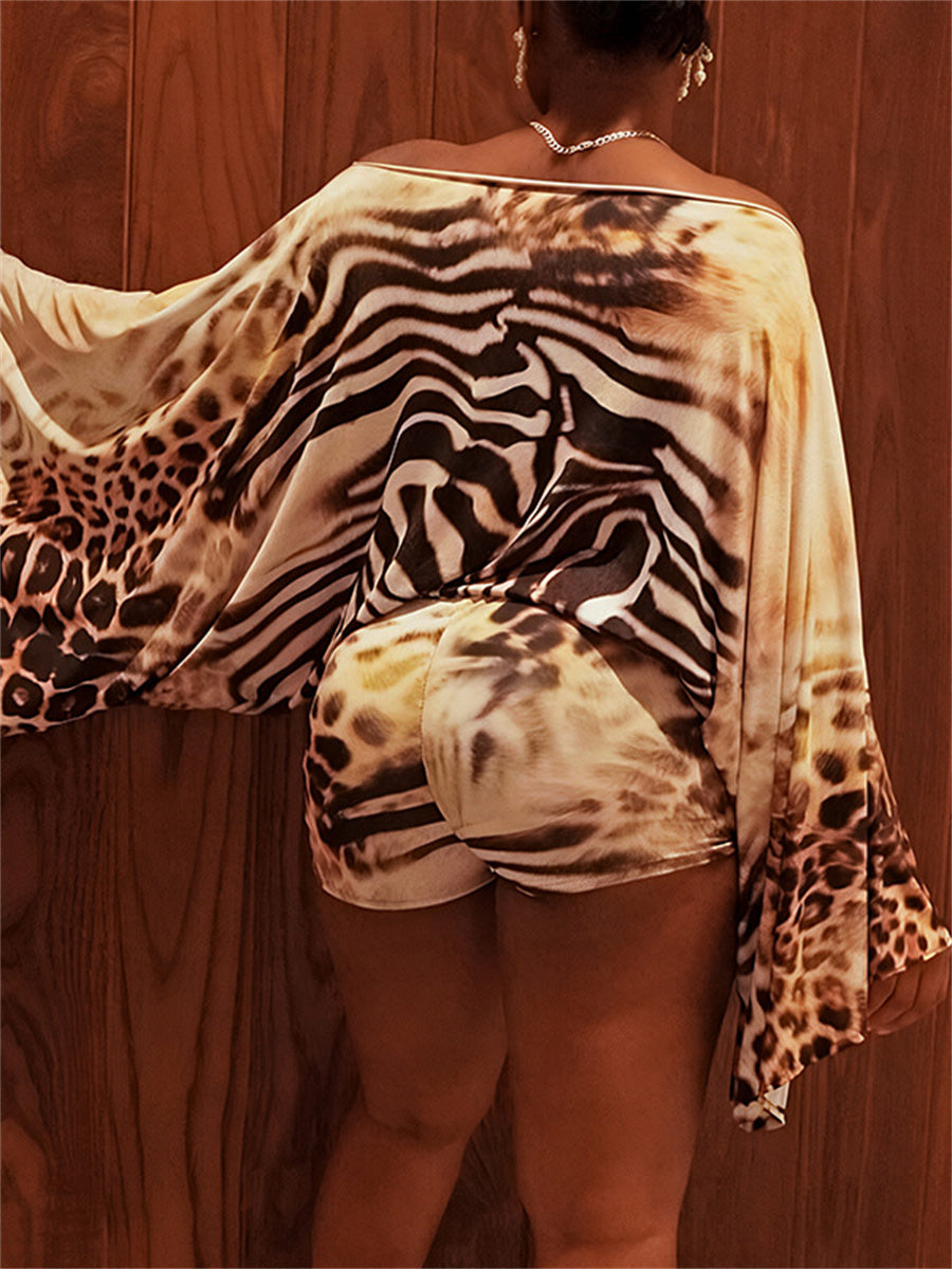 Wild Allure Off-Shoulder Romper image 3