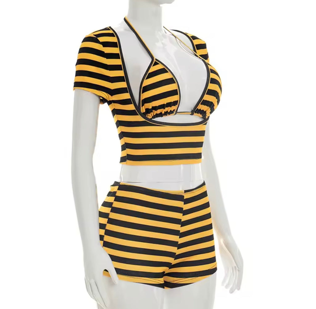 Fast Lane Stripe Short Set