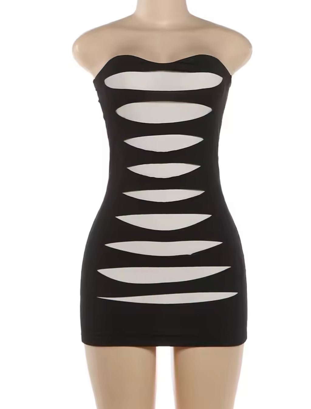 Midnight Illusion Mini Dress