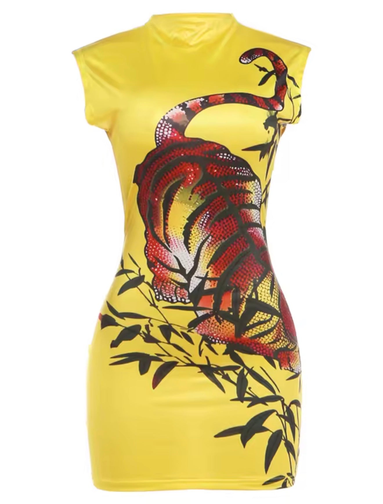 Golden Venom Mini Dress