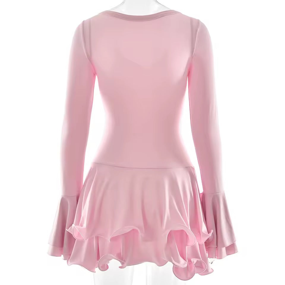 Blush Reverie Ruffle Mini Dress  image 2