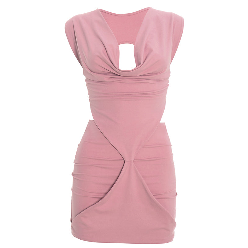 Satin Twist Siren Mini Dress image 1