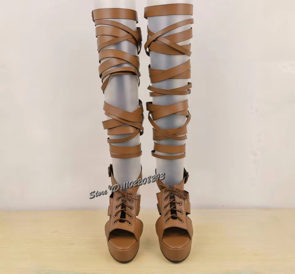 Strapped & Snatched Gladiator Heels image 6