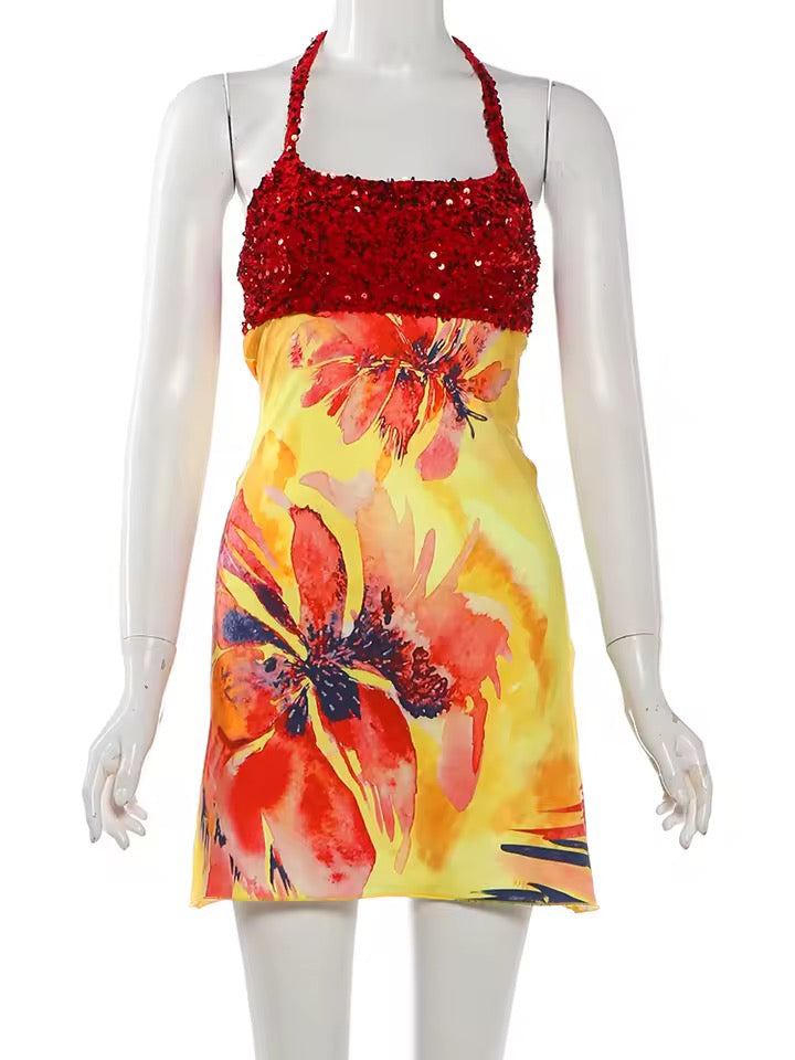 Sunset Bloom Mini Dress image 2