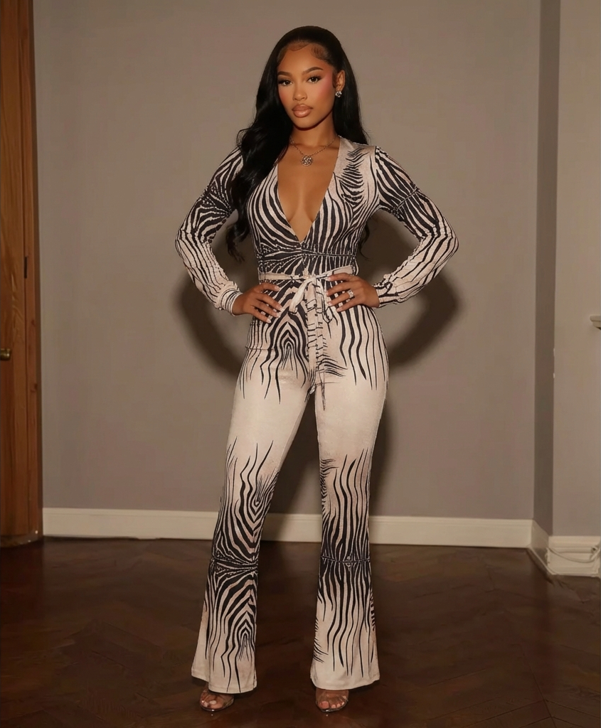 Zebra Mirage Contour Jumpsuit  image 0