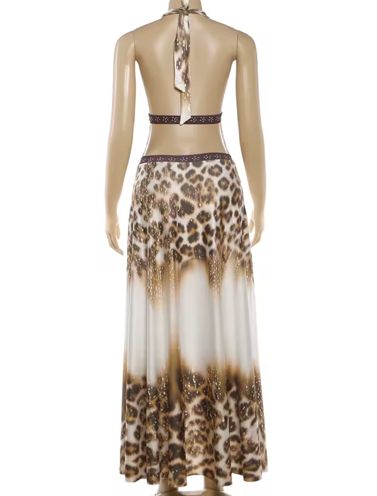 Golden Safari Luxe Maxi Dress