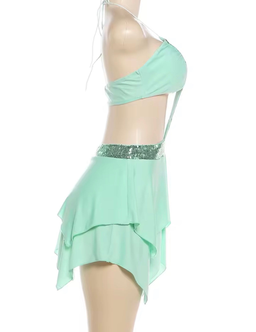 Mint To Be Sequin Mini Dress