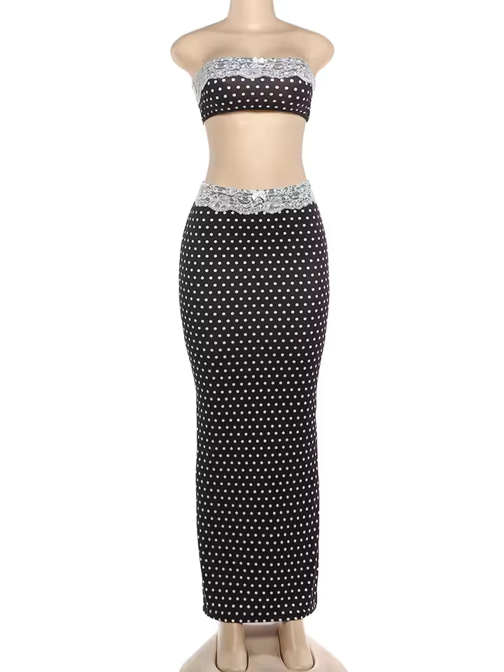 Sweet Muse Polka Lace Set image 2