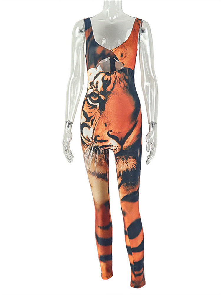 Savage Siren Tiger Print Jumpsuit image 1