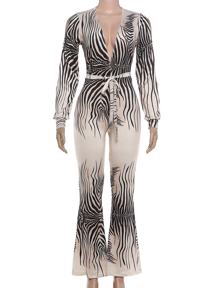 Zebra Mirage Contour Jumpsuit  image 1