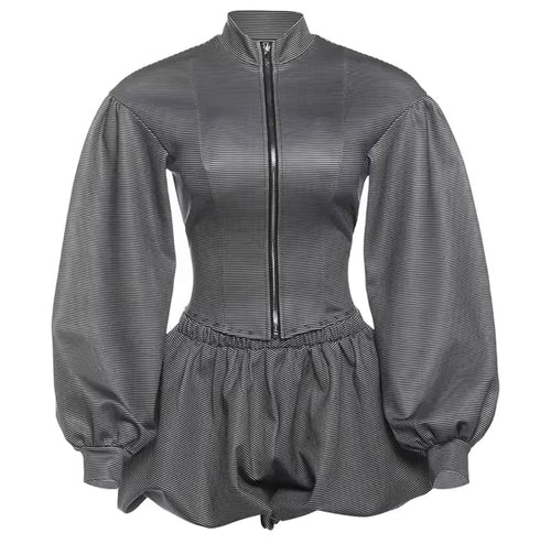 Curve Line Zip Set image 1