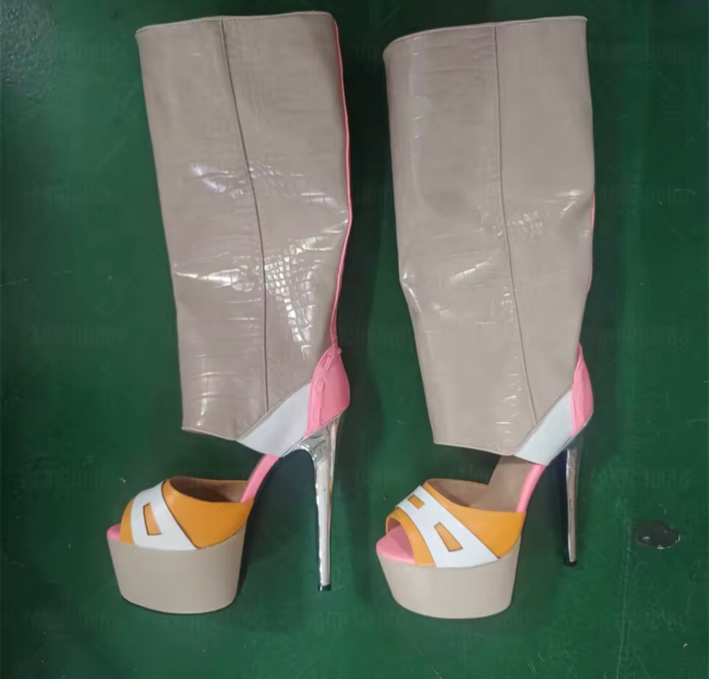 Croc Couture Platform Boots (MADE TO ORDER) image 2