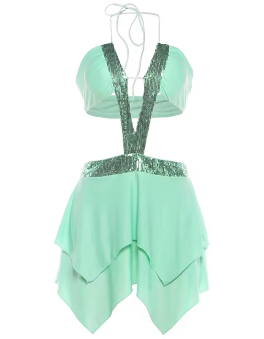 Mint To Be Sequin Mini Dress