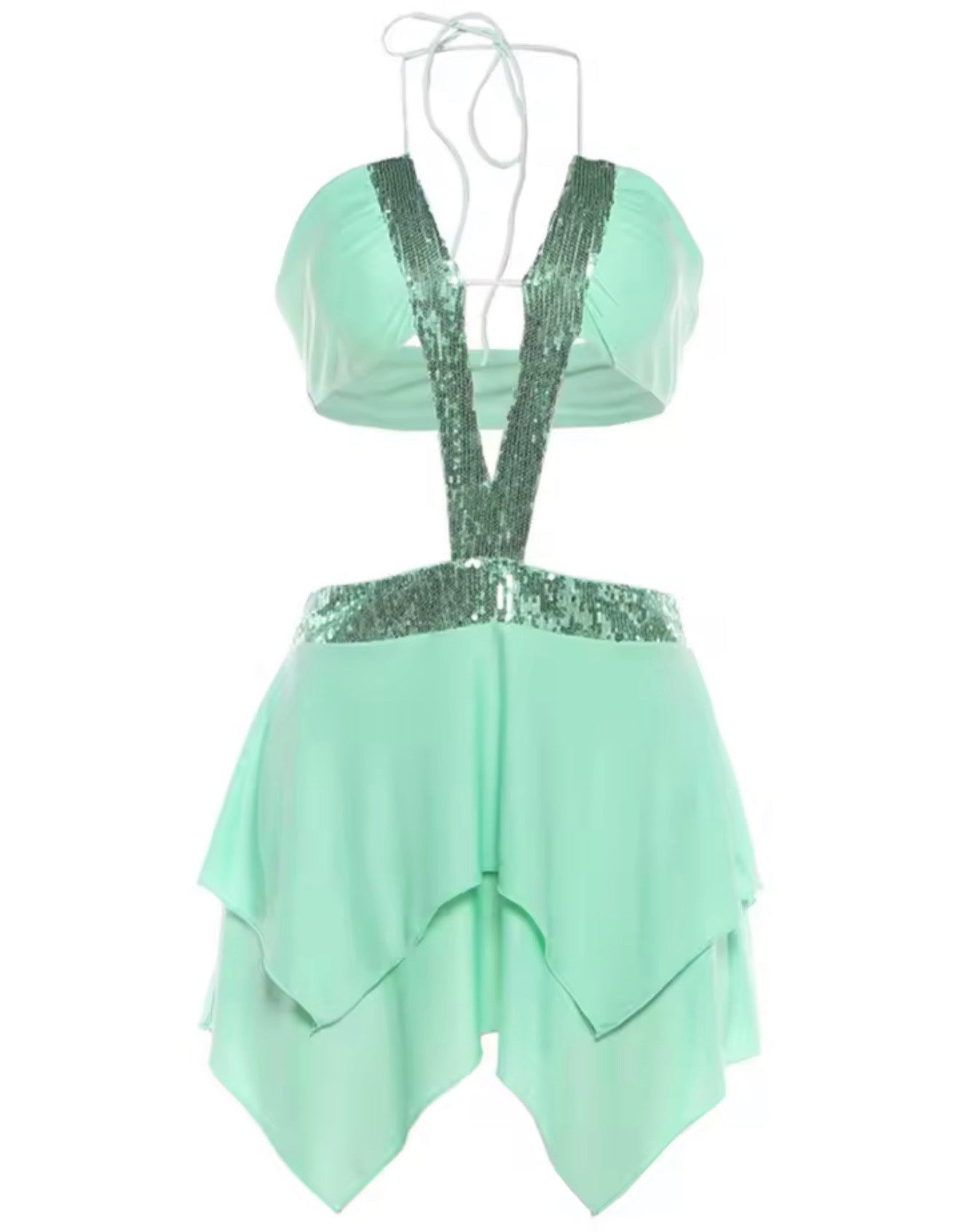 Mint To Be Sequin Mini Dress