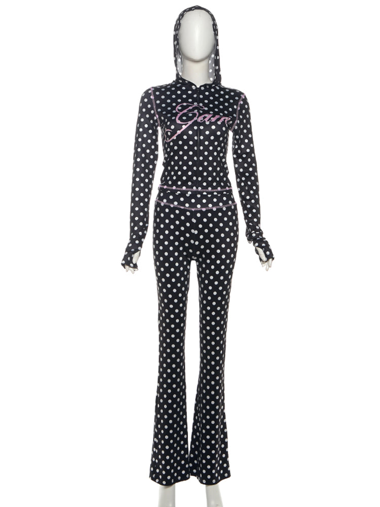 Polka Dot Passion Zip-Up Set image 4