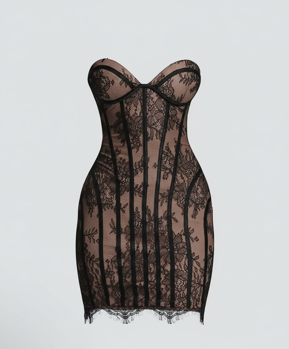 Enchanted Silhouette Lace Maxi & Mini Dress image 5