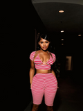 Fast Lane Stripe Pants Set