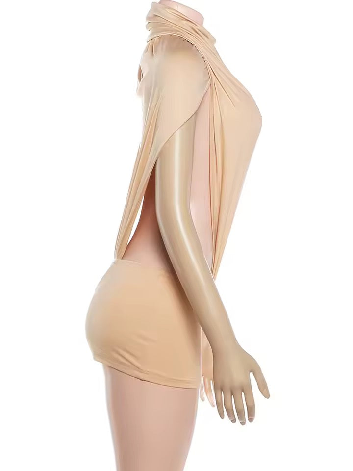 Sculpted Muse Drape Mini Dress image 3