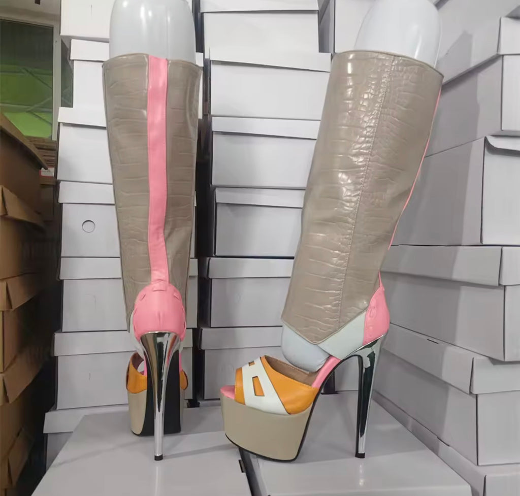 Croc Couture Platform Boots (MADE TO ORDER) image 1