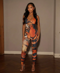 Savage Siren Tiger Print Jumpsuit image 0