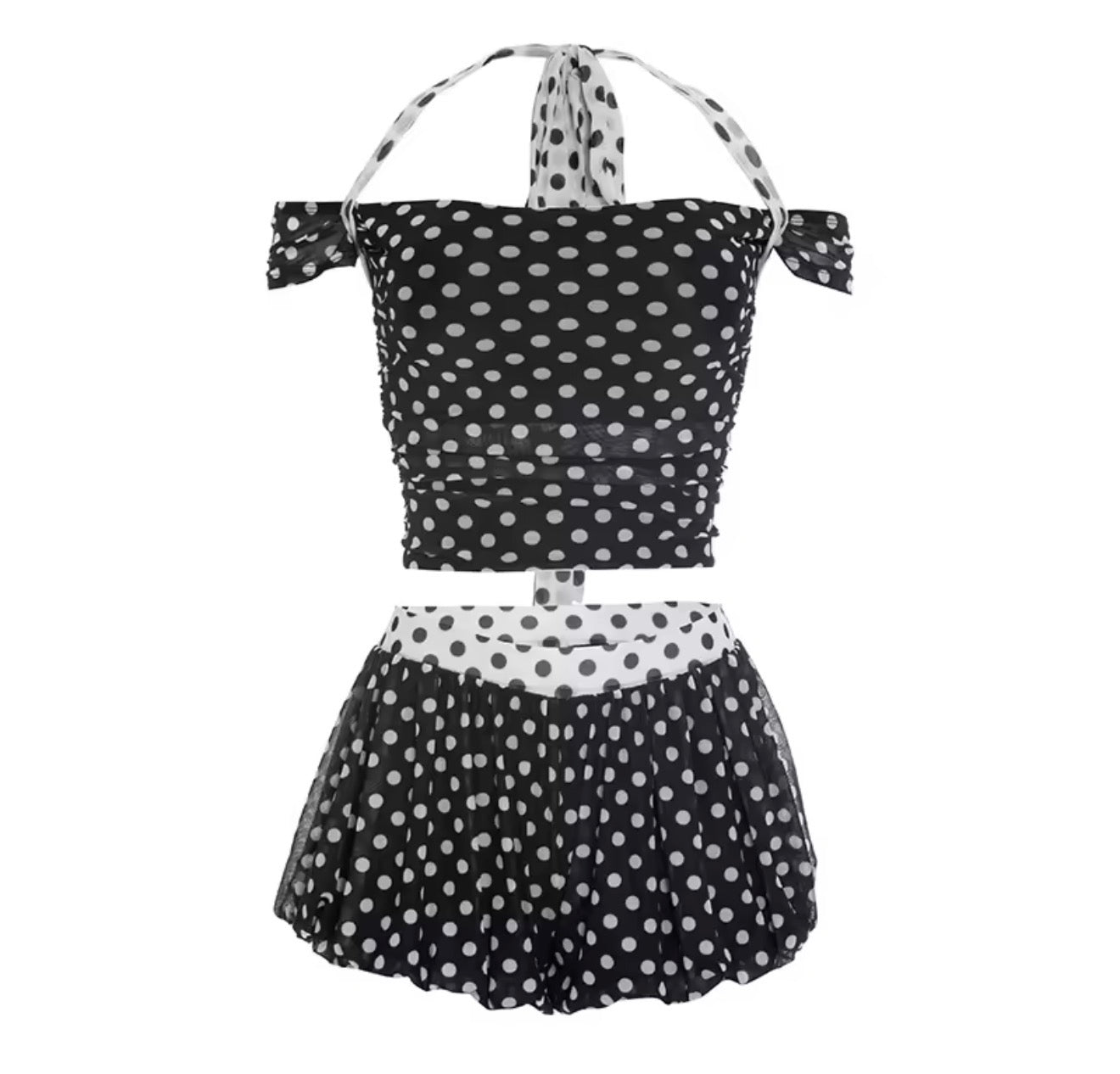Dot Me Down Short Set