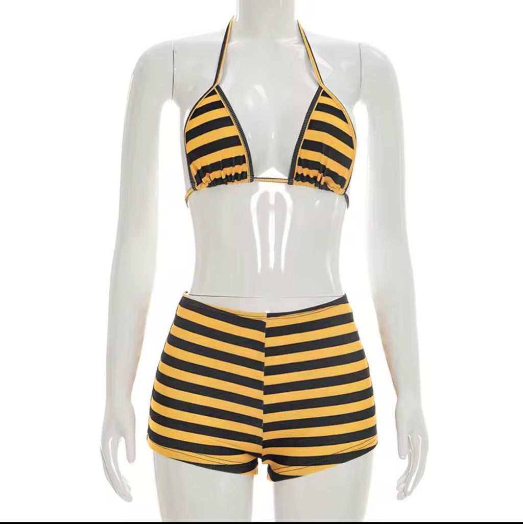 Fast Lane Stripe Short Set